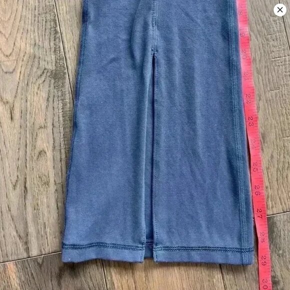 Aritzia TnAction Flare Leggings Size S Blue Split Hem Yoga Lounge Pants - Picture 6 of 7